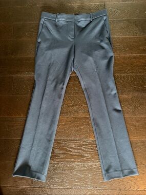 Ann Taylor Teal Blue Straight Leg Stretch Dress Pants sz 10